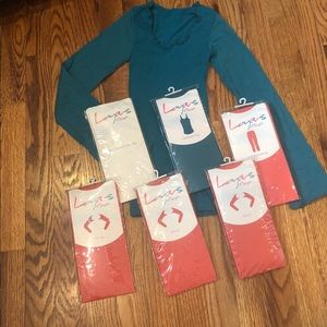 Capezio ballet crop tops, cami, shrugs, capris